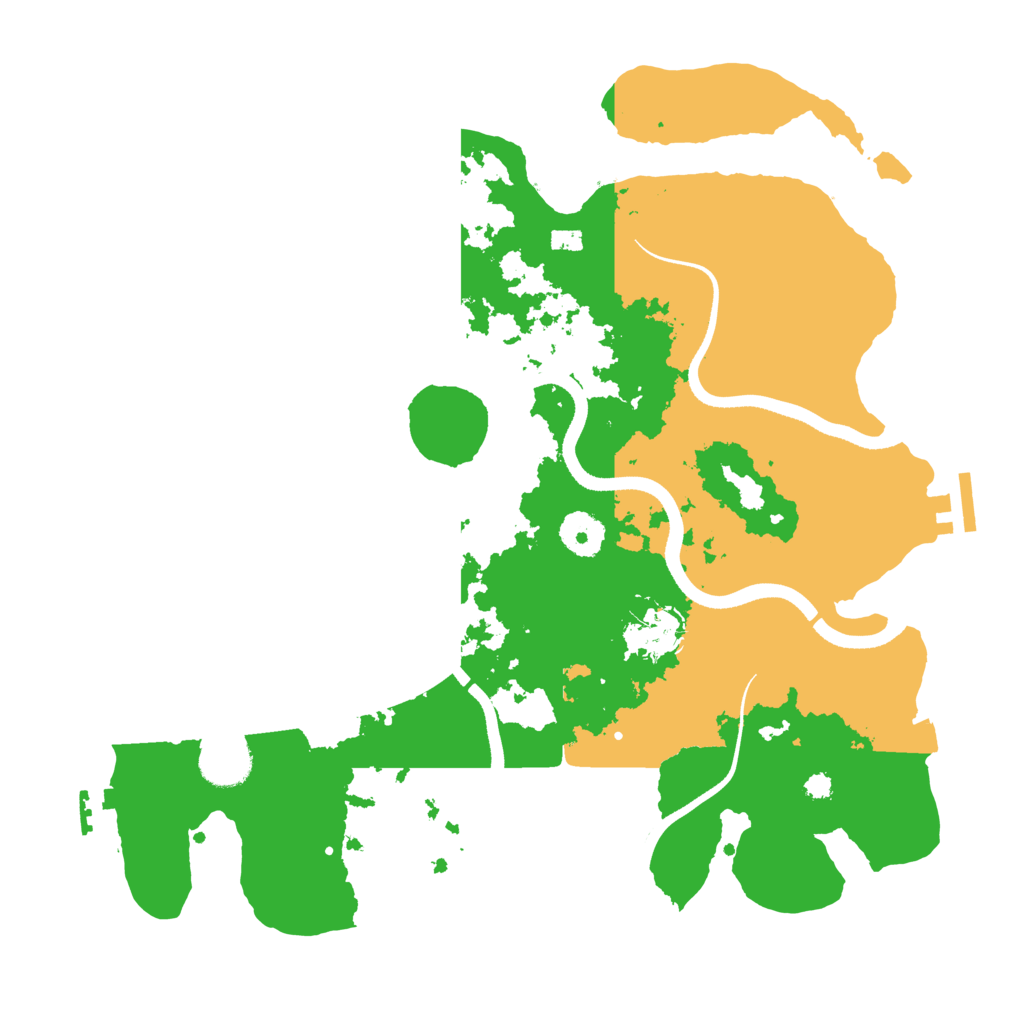 Biome Rust Map: Procedural Map, Size: 3500, Seed: 1147724782