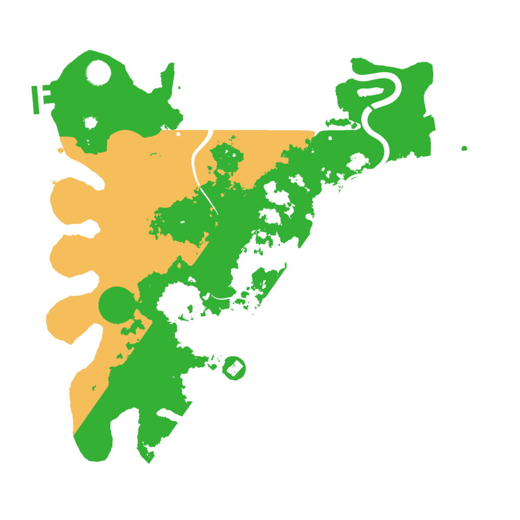 Biome Rust Map: Procedural Map, Size: 3700, Seed: 2130598635