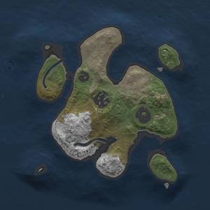 Thumbnail Rust Map: Procedural Map, Size: 2000, Seed: 3900, 3 Monuments