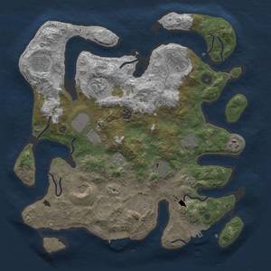 Thumbnail Rust Map: Procedural Map, Size: 3750, Seed: 423049817, 16 Monuments