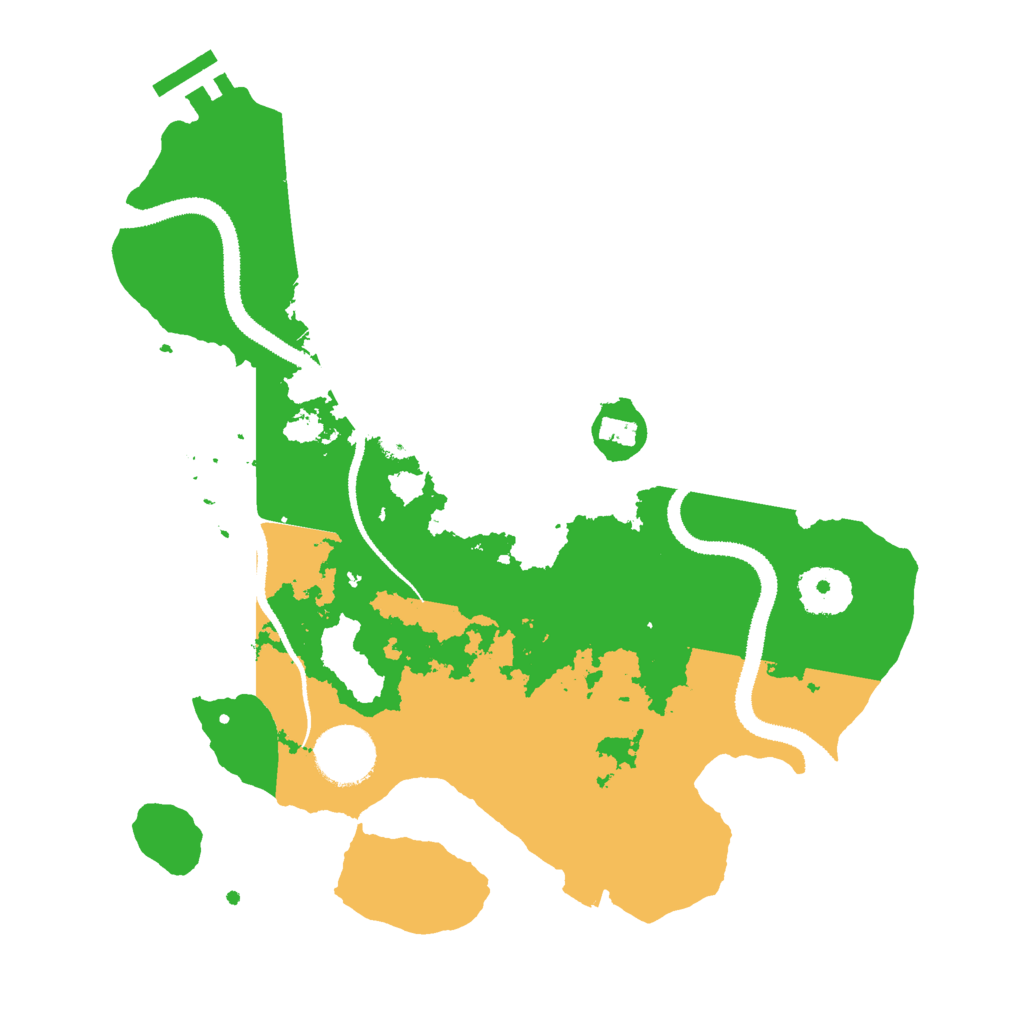 Biome Rust Map: Procedural Map, Size: 3000, Seed: 1100648947