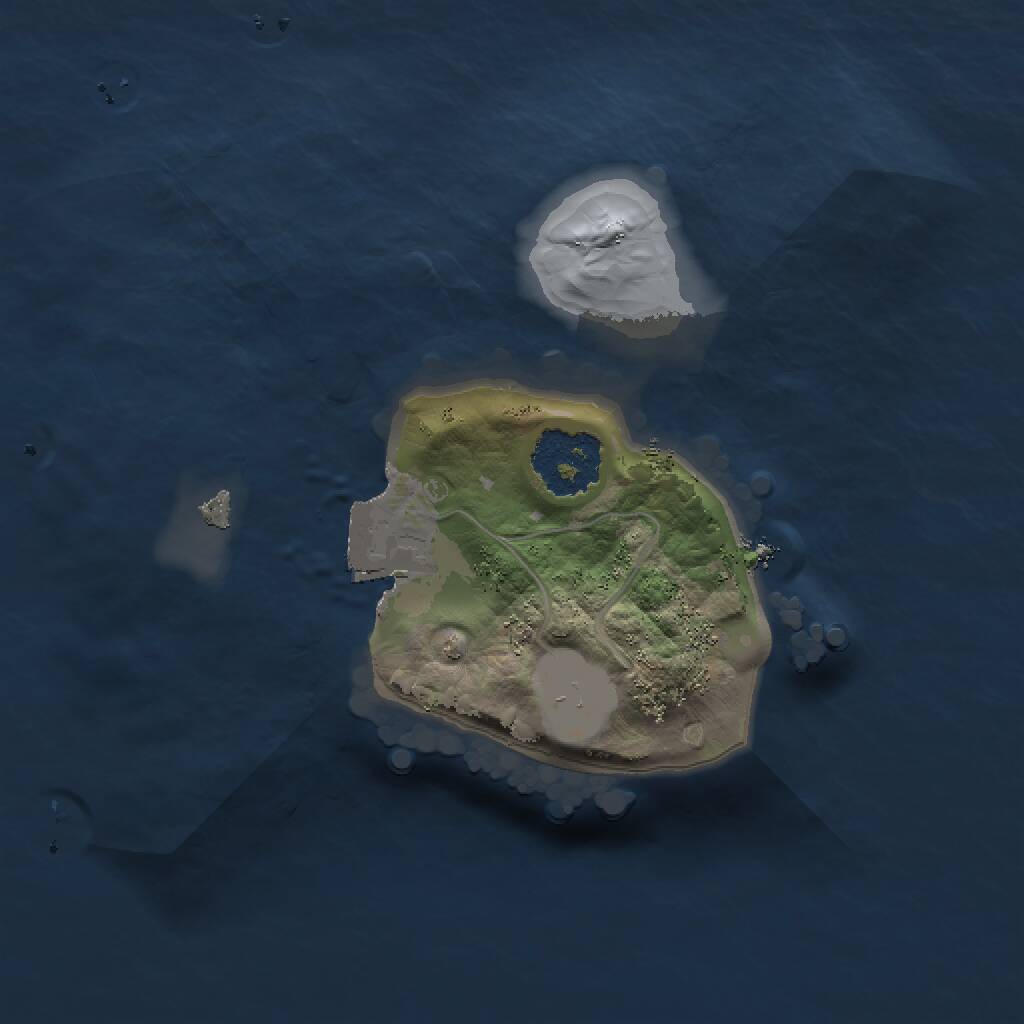 Rust Map: Procedural Map, Size: 1500, Seed: 173819339, 1 Monuments