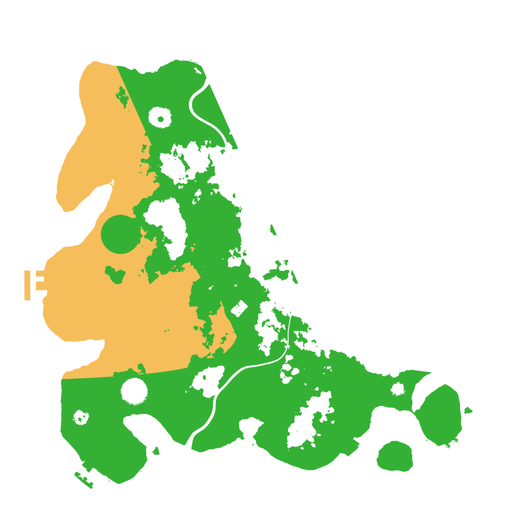 Biome Rust Map: Procedural Map, Size: 3500, Seed: 45712465