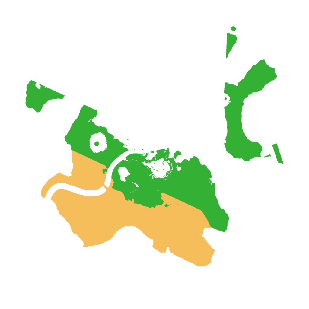 Biome Rust Map: Procedural Map, Size: 2500, Seed: 345677