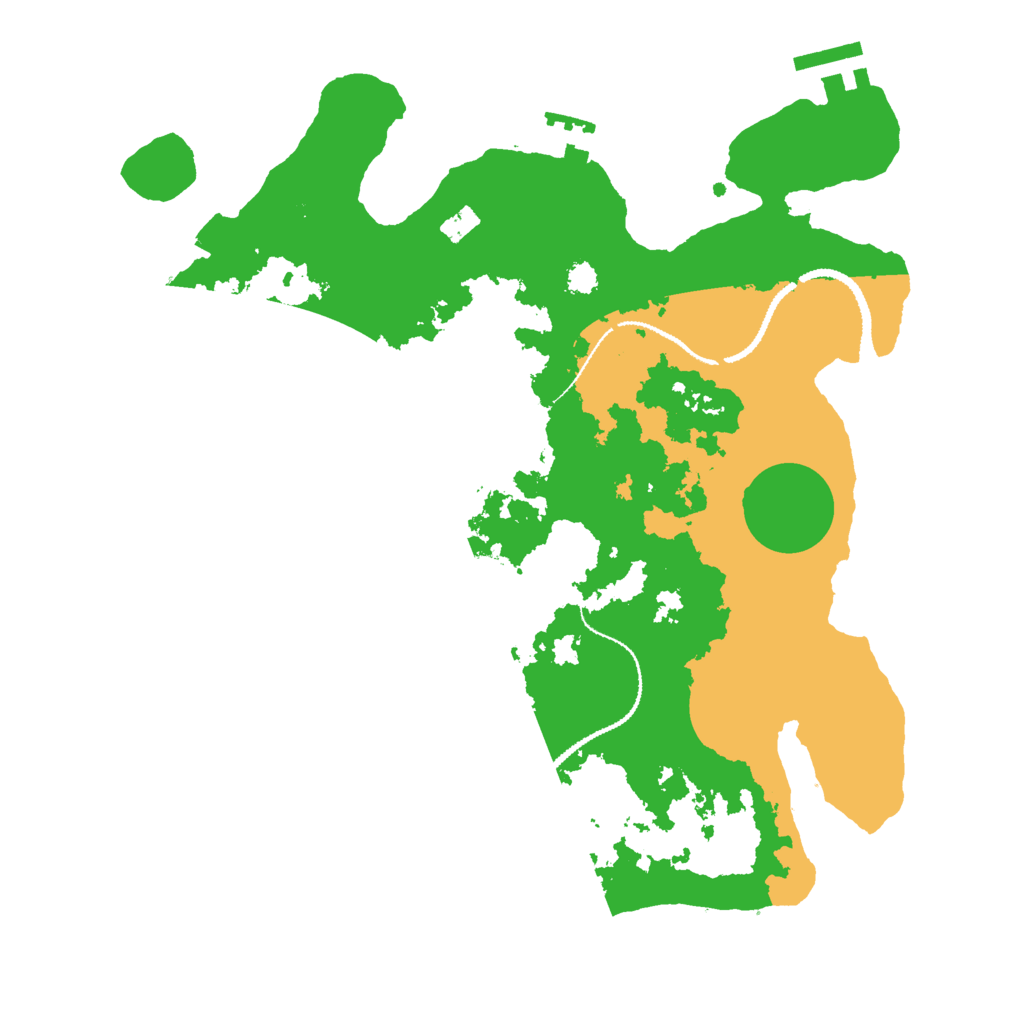 Biome Rust Map: Procedural Map, Size: 3000, Seed: 977968530