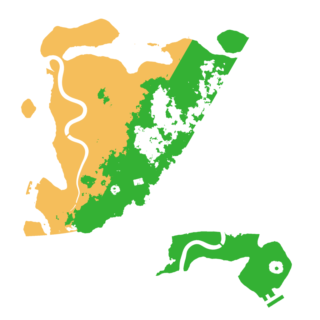 Biome Rust Map: Procedural Map, Size: 3500, Seed: 13747532