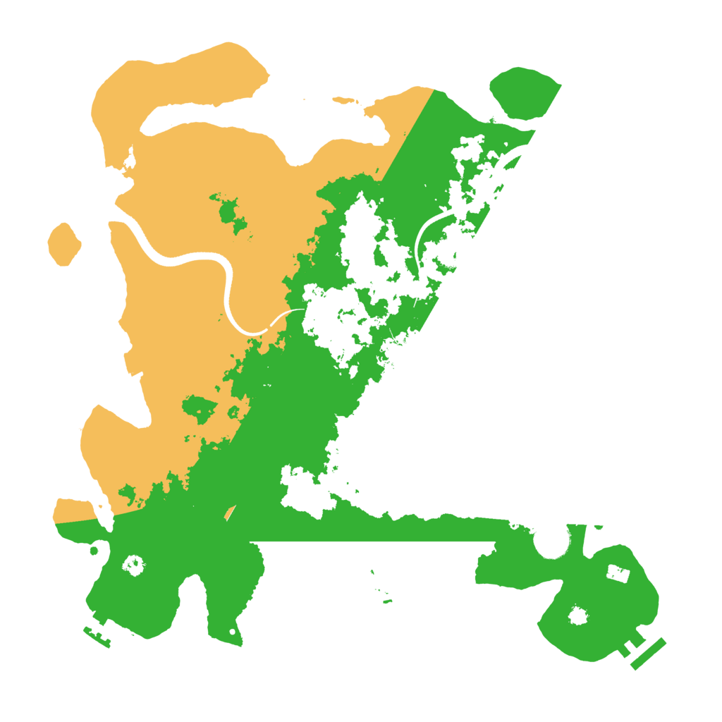 Biome Rust Map: Procedural Map, Size: 3500, Seed: 13747532