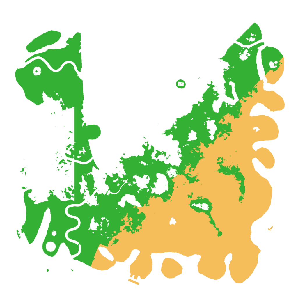 Biome Rust Map: Procedural Map, Size: 5300, Seed: 2000