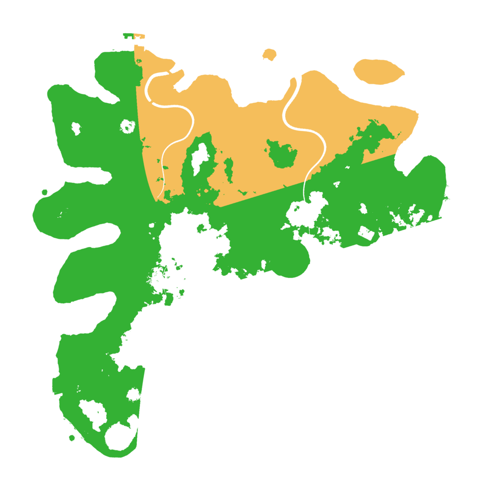 Biome Rust Map: Procedural Map, Size: 3499, Seed: 375253842