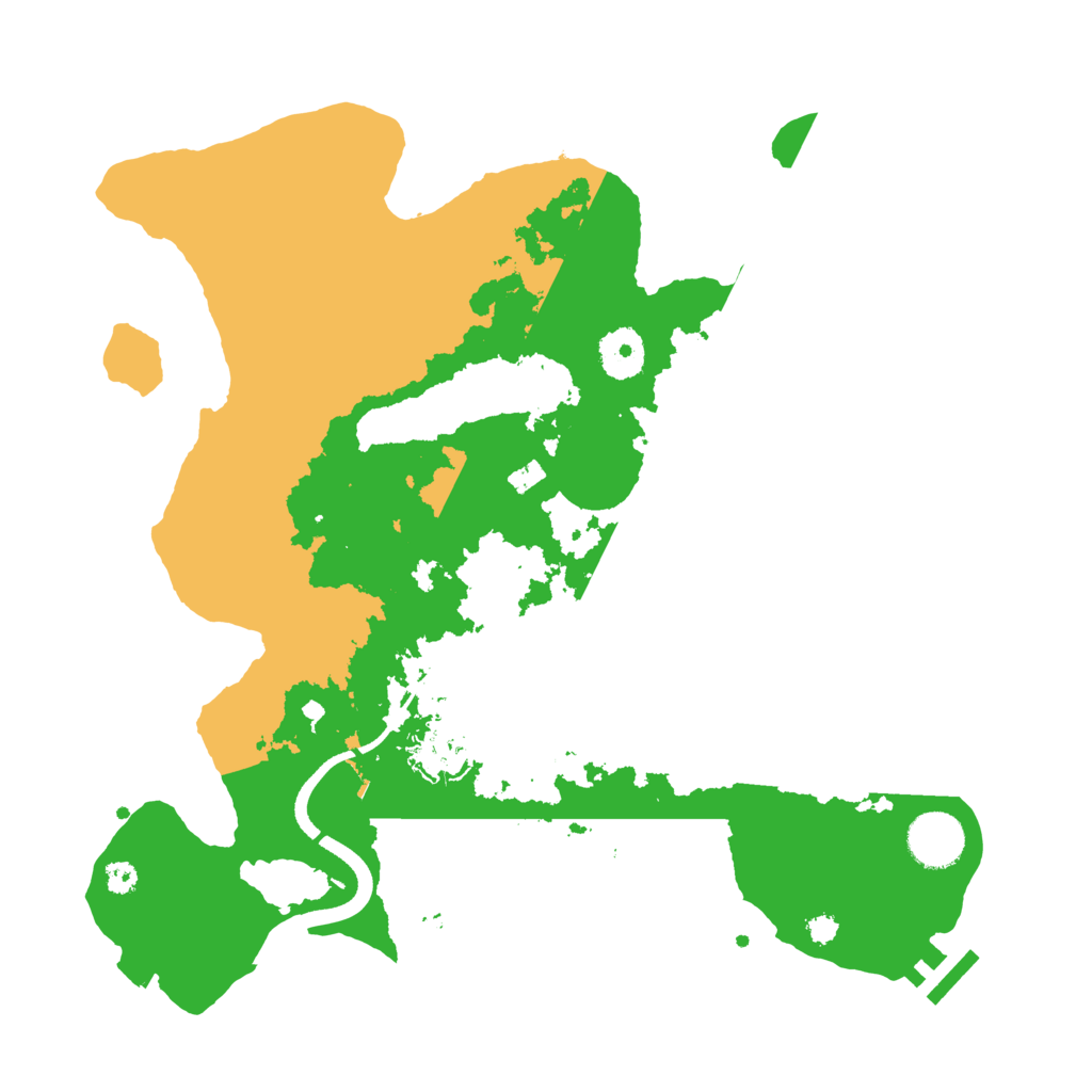 Biome Rust Map: Procedural Map, Size: 3400, Seed: 838508