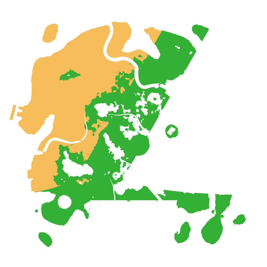 Biome Rust Map: Procedural Map, Size: 3500, Seed: 2572