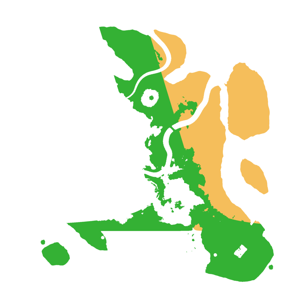 Biome Rust Map: Procedural Map, Size: 2650, Seed: 3323