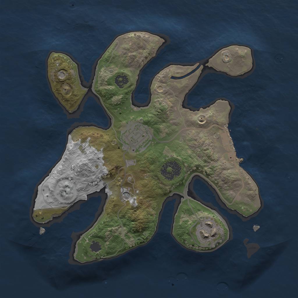 Rust Map: Procedural Map, Size: 2288, Seed: 447, 6 Monuments