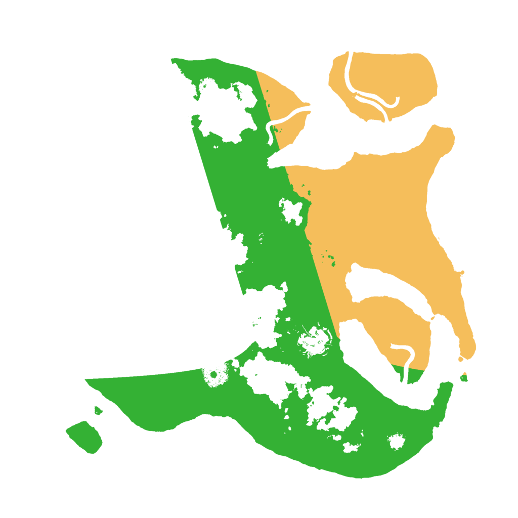 Biome Rust Map: Procedural Map, Size: 3000, Seed: 3323