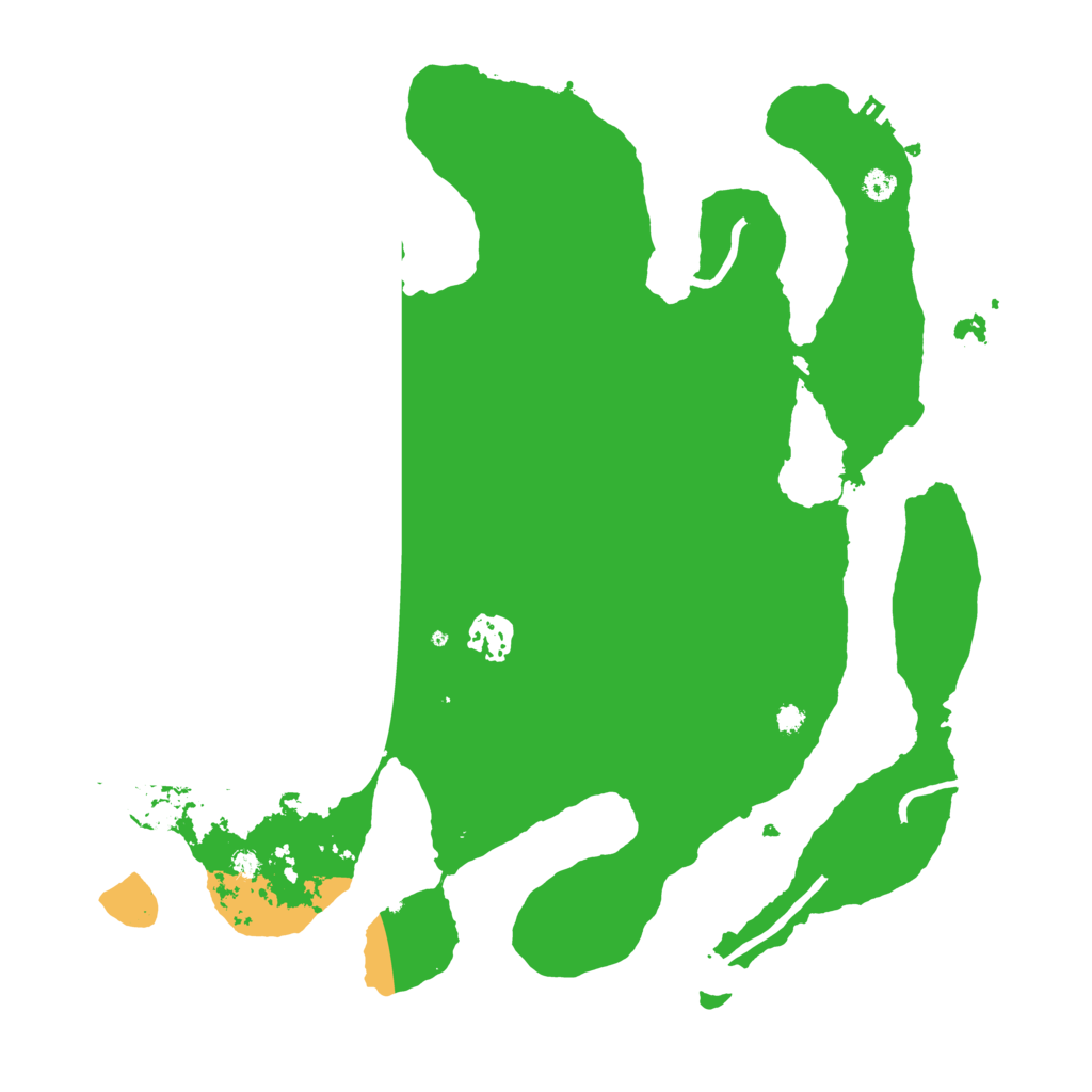 Biome Rust Map: Procedural Map, Size: 3500, Seed: 18496868