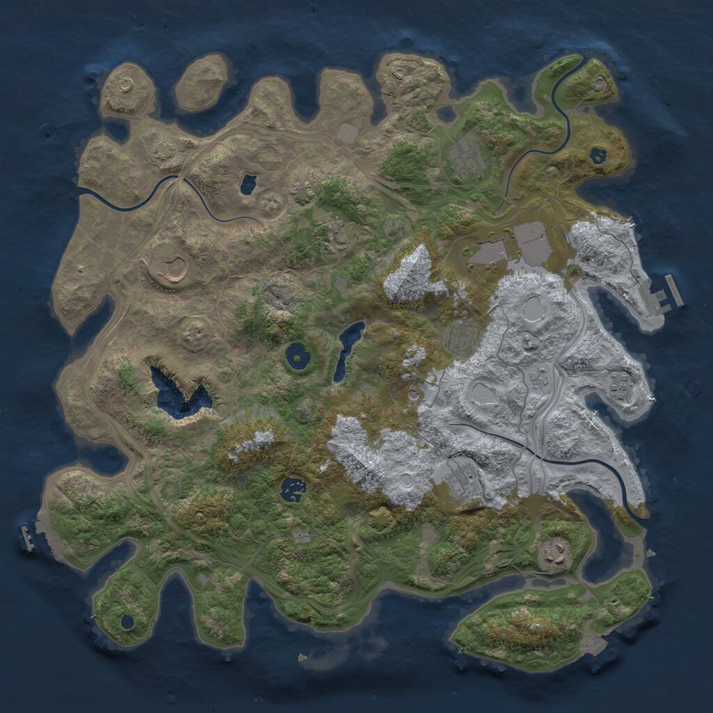 Rust Map: Procedural Map, Size: 4250, Seed: 171589, 15 Monuments
