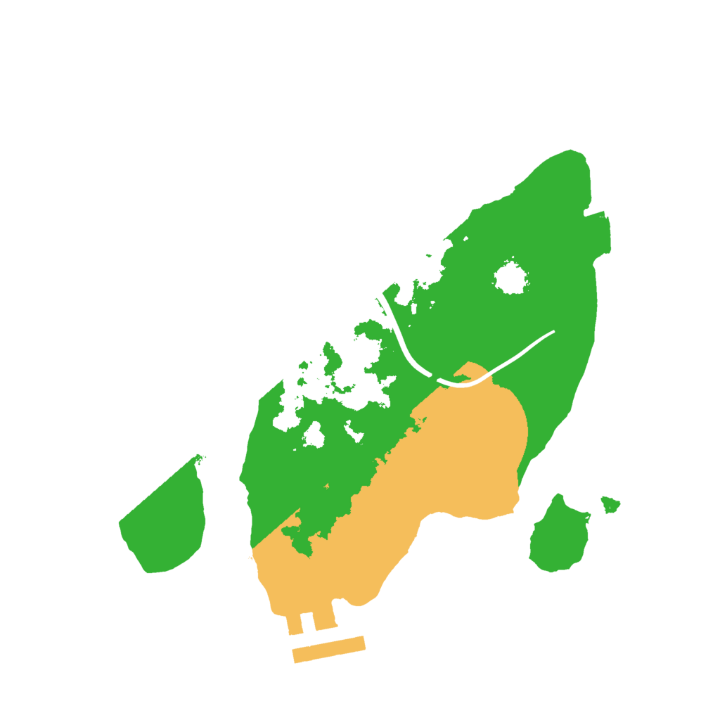 Biome Rust Map: Procedural Map, Size: 2000, Seed: 22219