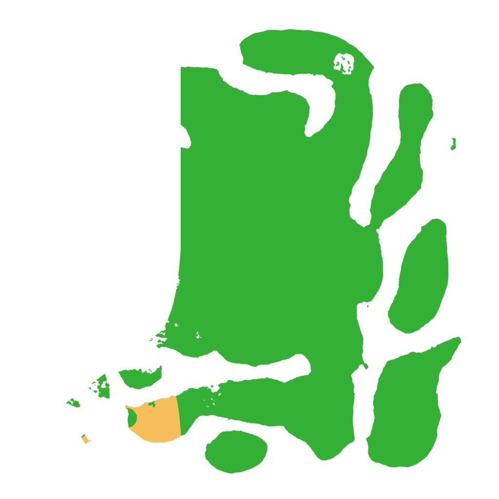 Biome Rust Map: Barren, Size: 3500, Seed: 95373713