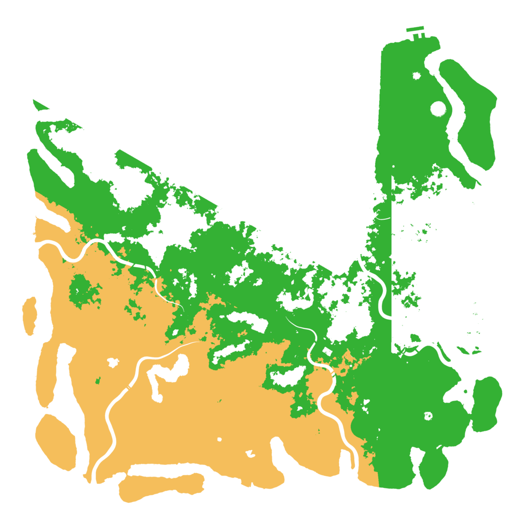 Biome Rust Map: Procedural Map, Size: 6000, Seed: 8756