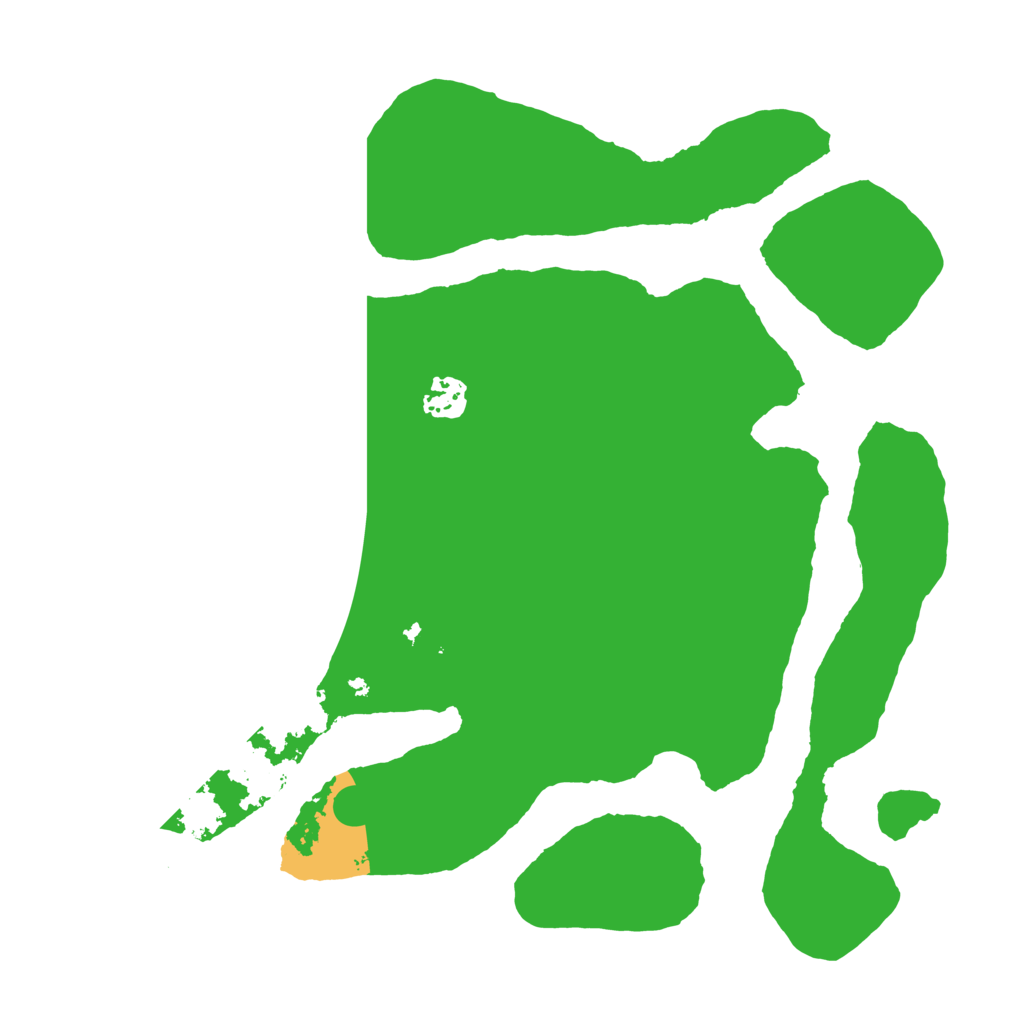 Biome Rust Map: Barren, Size: 3500, Seed: 552135