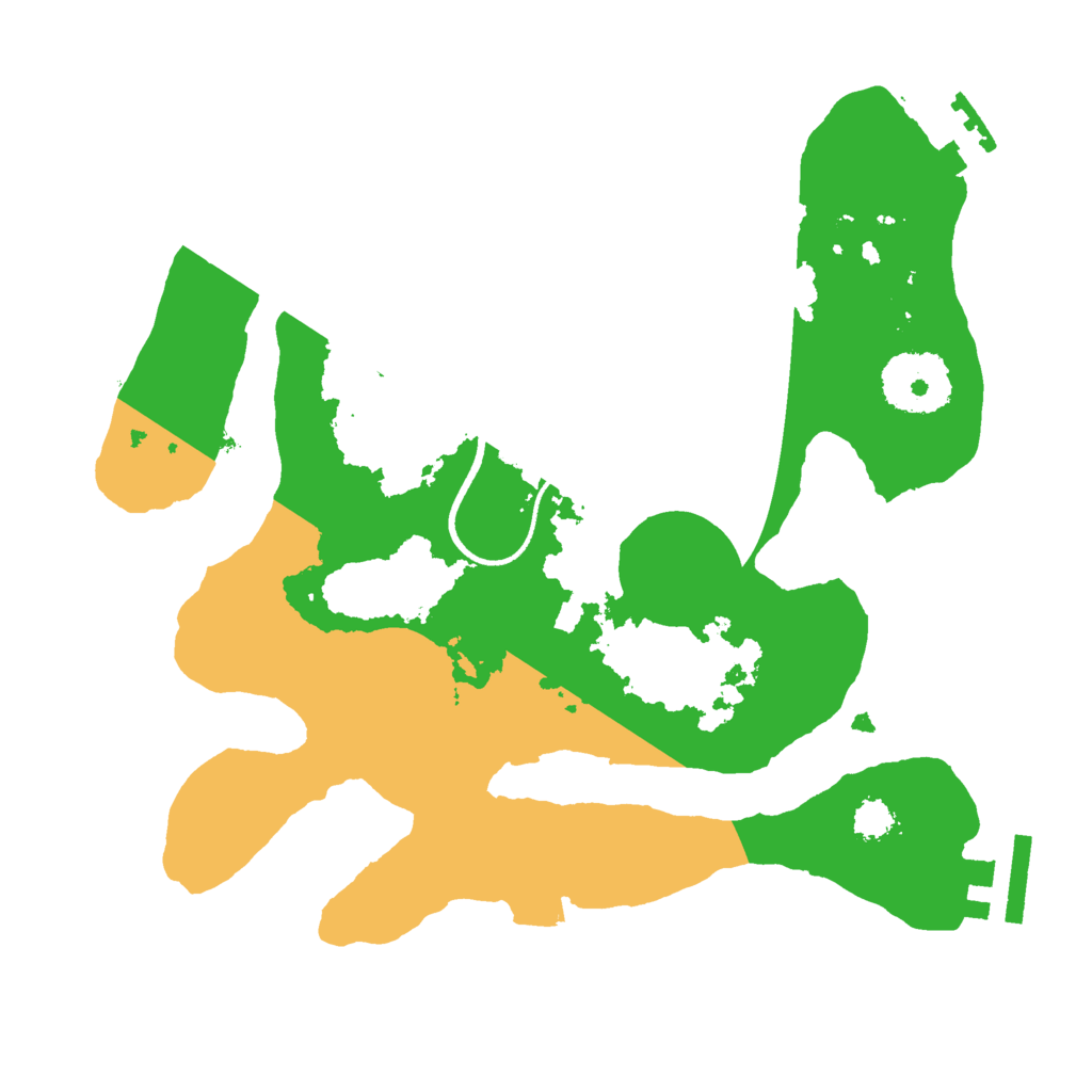 Biome Rust Map: Procedural Map, Size: 2500, Seed: 11222