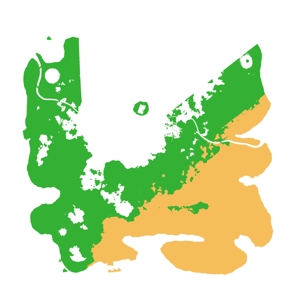 Biome Rust Map: Procedural Map, Size: 3500, Seed: 1124854