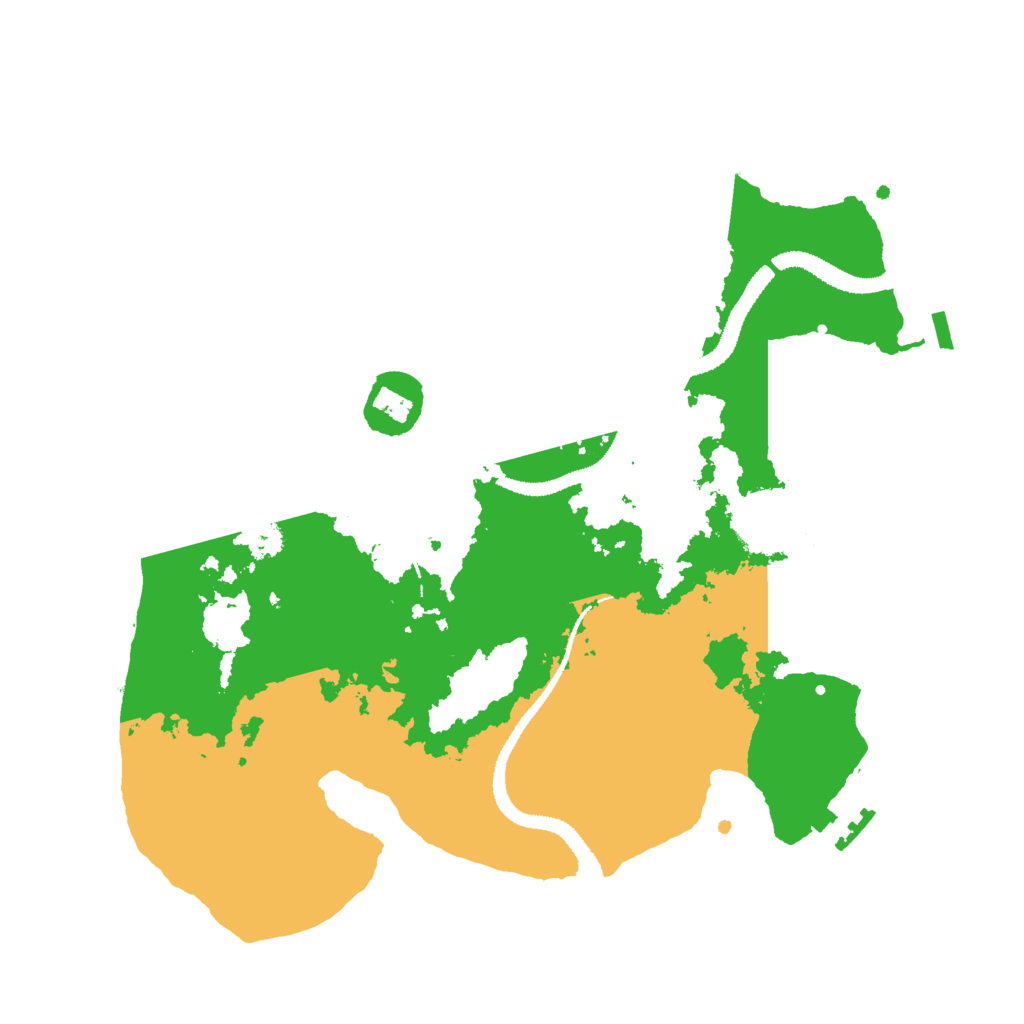 Biome Rust Map: Procedural Map, Size: 3000, Seed: 607851470