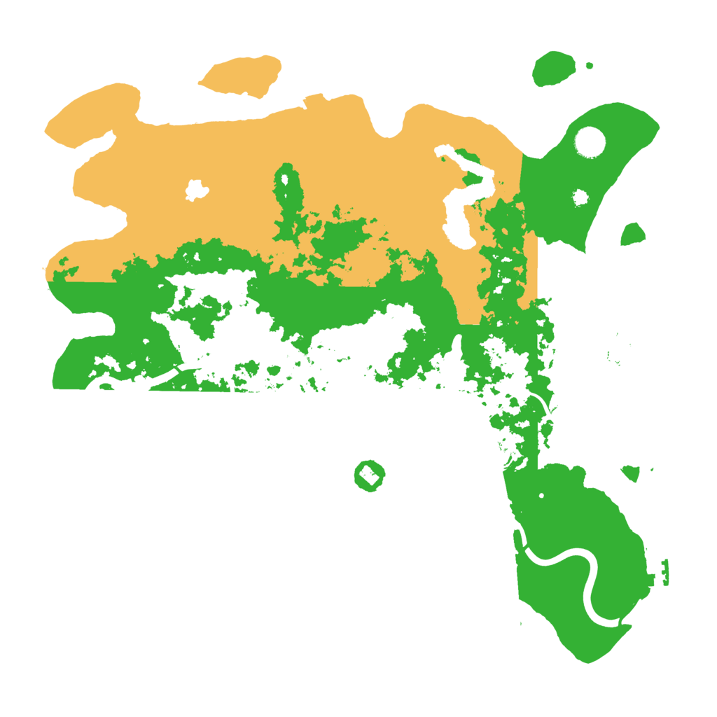 Biome Rust Map: Procedural Map, Size: 4100, Seed: 203029003