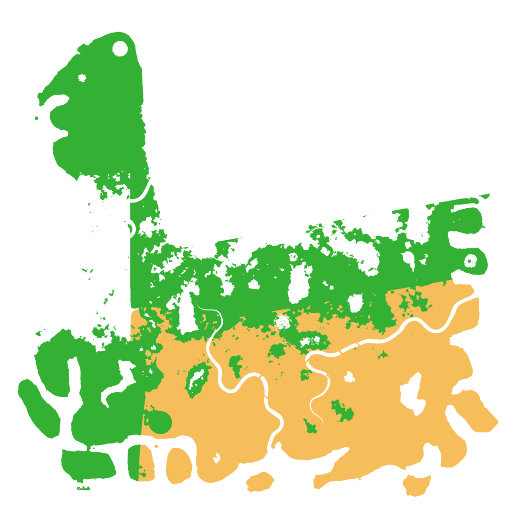 Biome Rust Map: Procedural Map, Size: 6000, Seed: 77392