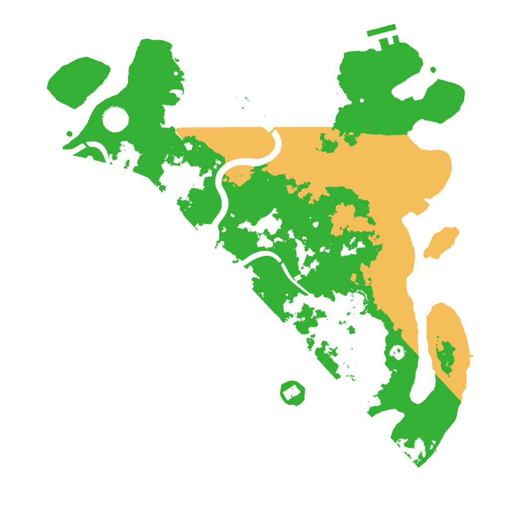 Biome Rust Map: Procedural Map, Size: 3500, Seed: 6589