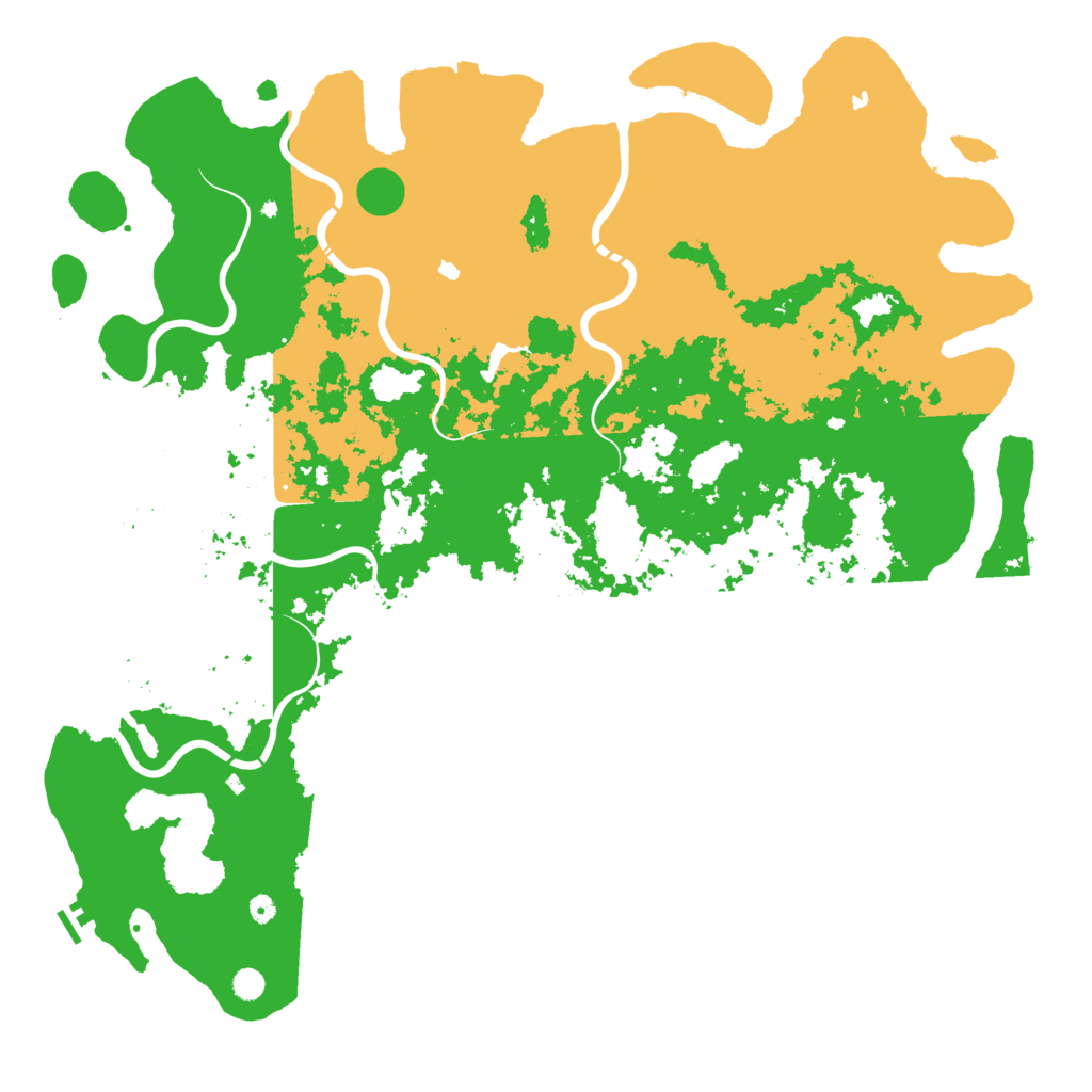 Biome Rust Map: Procedural Map, Size: 6000, Seed: 664652