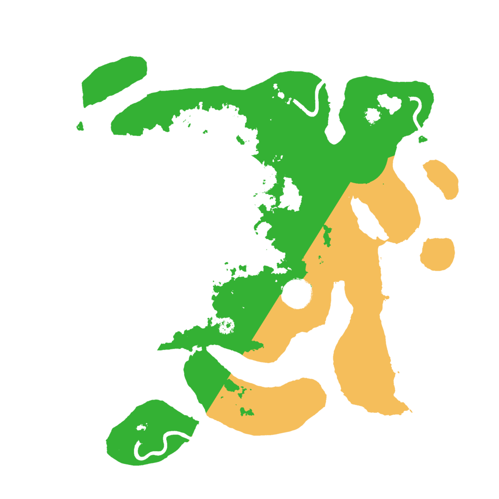 Biome Rust Map: Procedural Map, Size: 3000, Seed: 50225