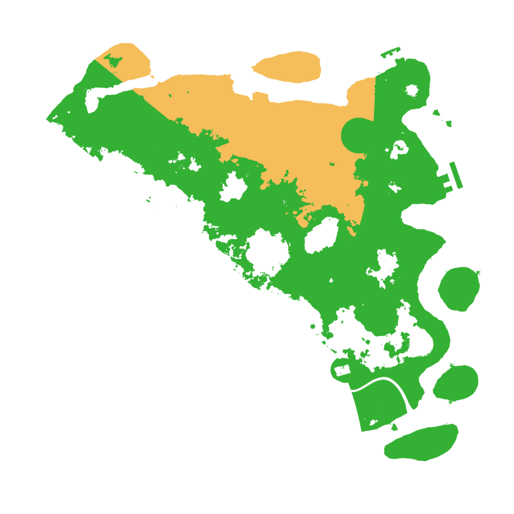 Biome Rust Map: Procedural Map, Size: 3800, Seed: 1242