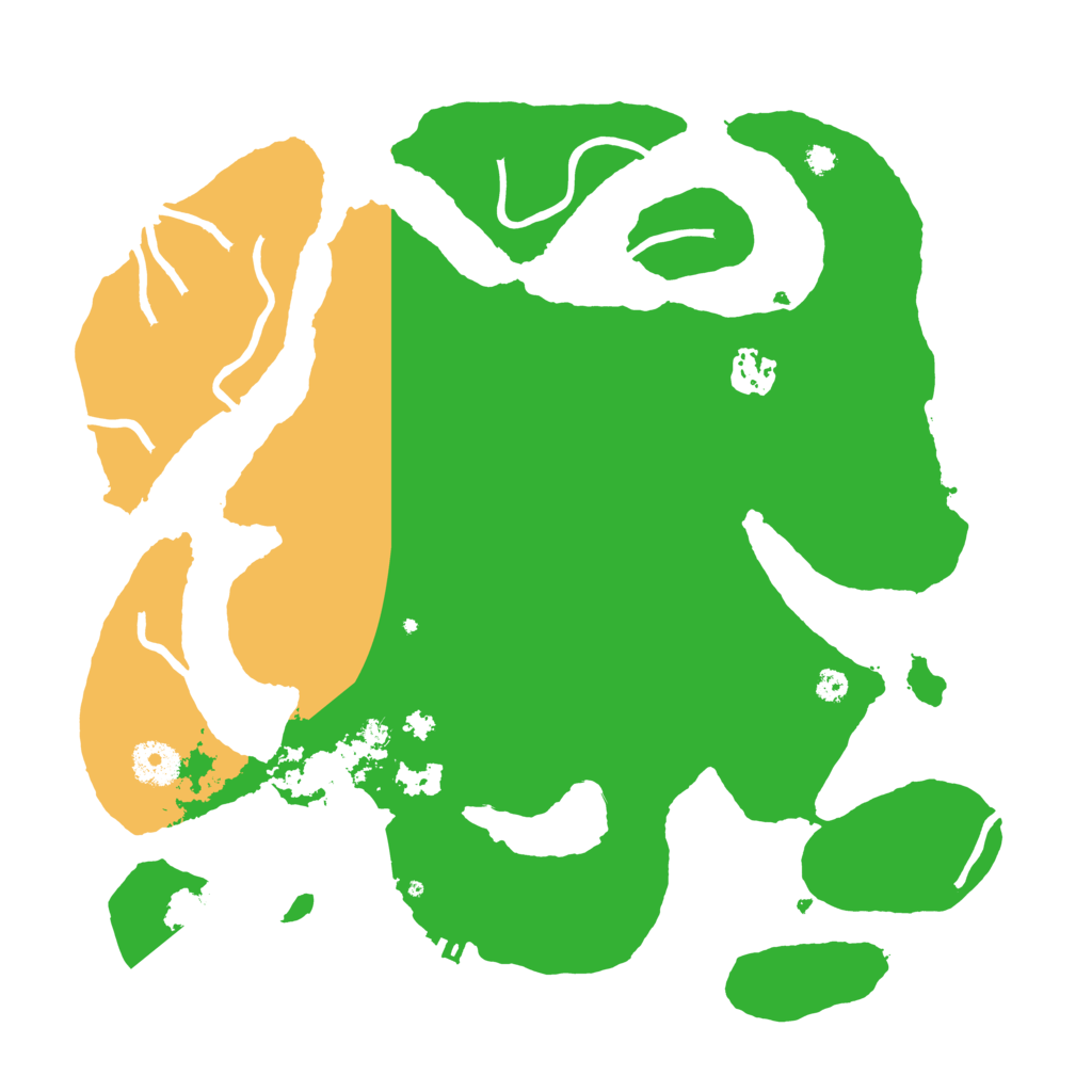 Biome Rust Map: Procedural Map, Size: 3500, Seed: 100029111