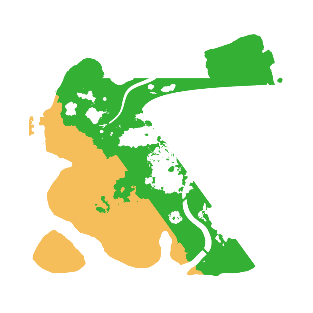 Biome Rust Map: Procedural Map, Size: 2500, Seed: 490739624
