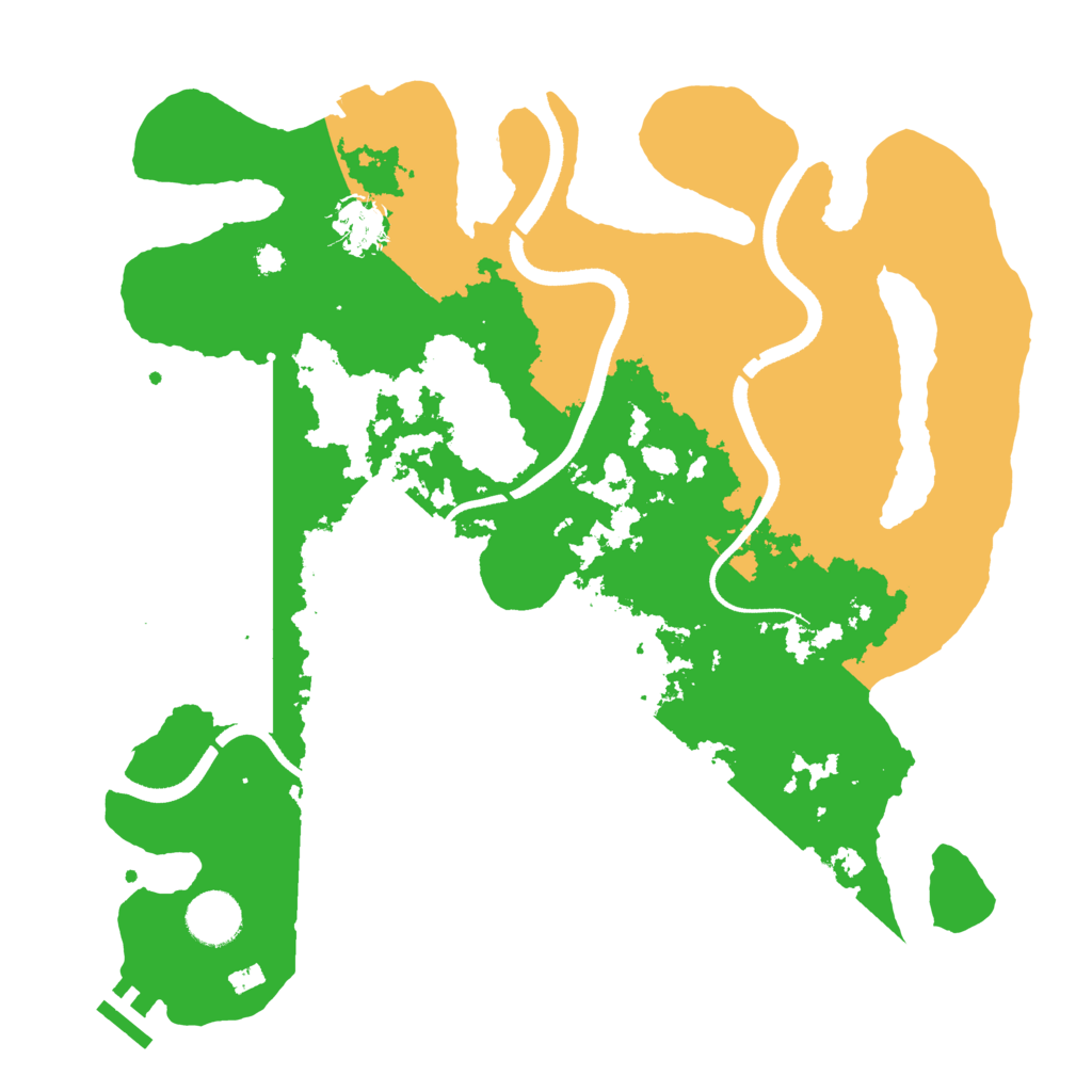 Biome Rust Map: Procedural Map, Size: 3500, Seed: 2147483633