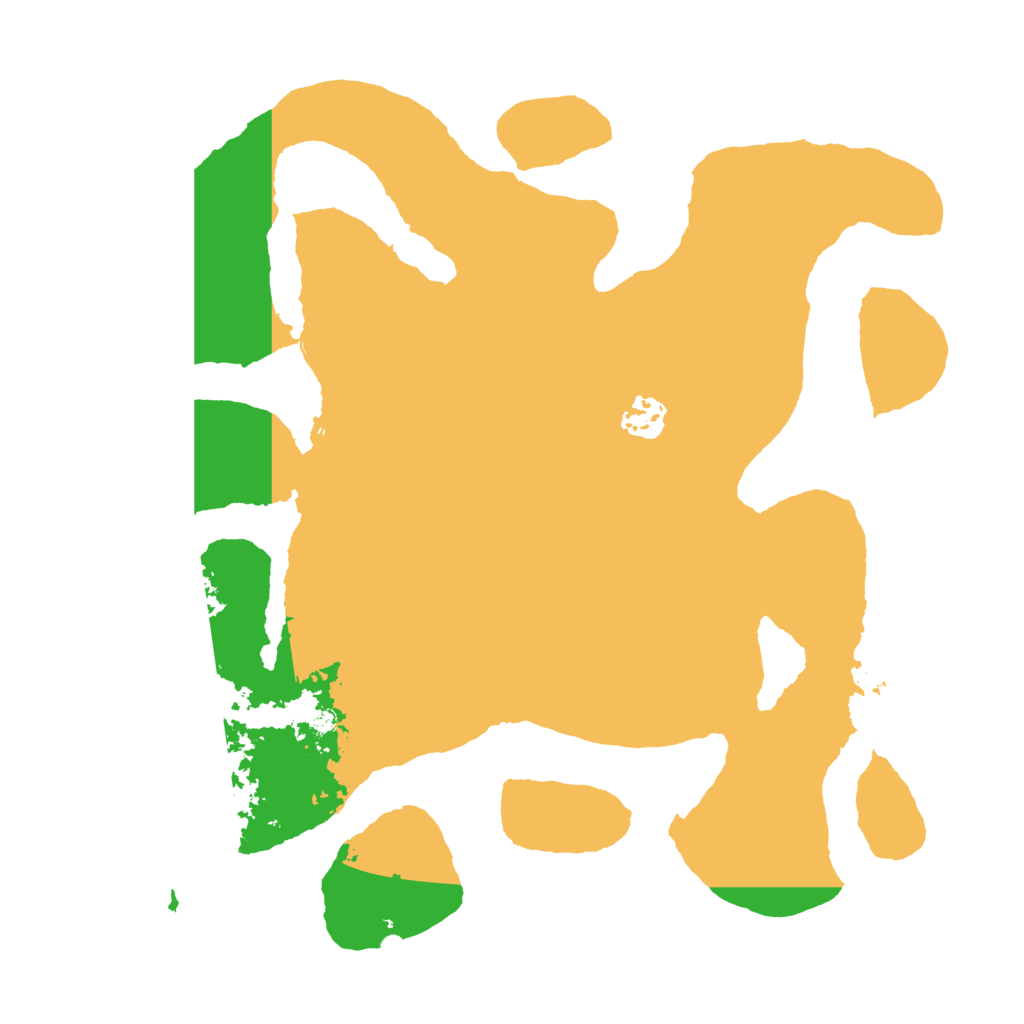 Biome Rust Map: Barren, Size: 3500, Seed: 95733386