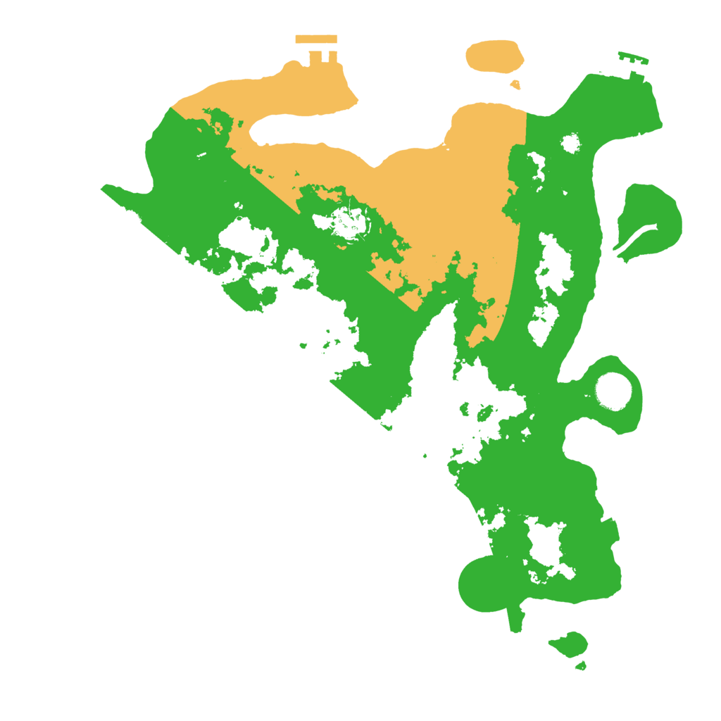 Biome Rust Map: Procedural Map, Size: 3500, Seed: 9876458