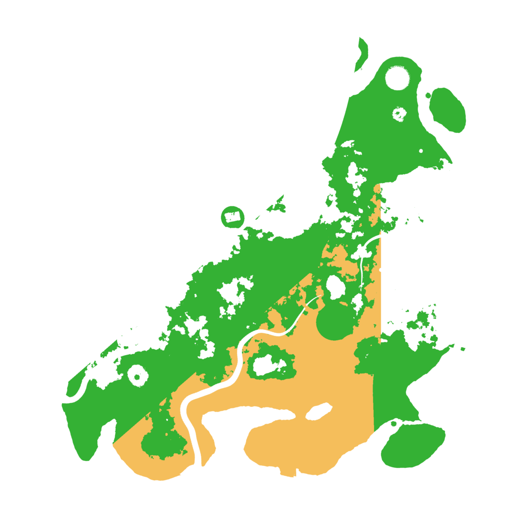 Biome Rust Map: Procedural Map, Size: 3700, Seed: 48568