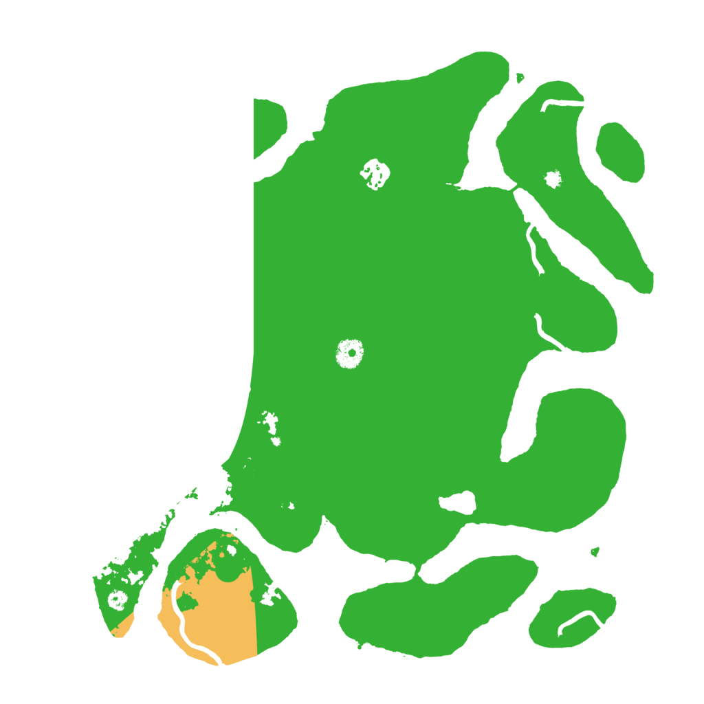 Biome Rust Map: Procedural Map, Size: 3700, Seed: 48568