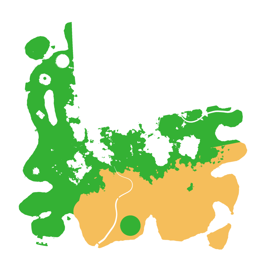 Biome Rust Map: Procedural Map, Size: 3500, Seed: 1393631742