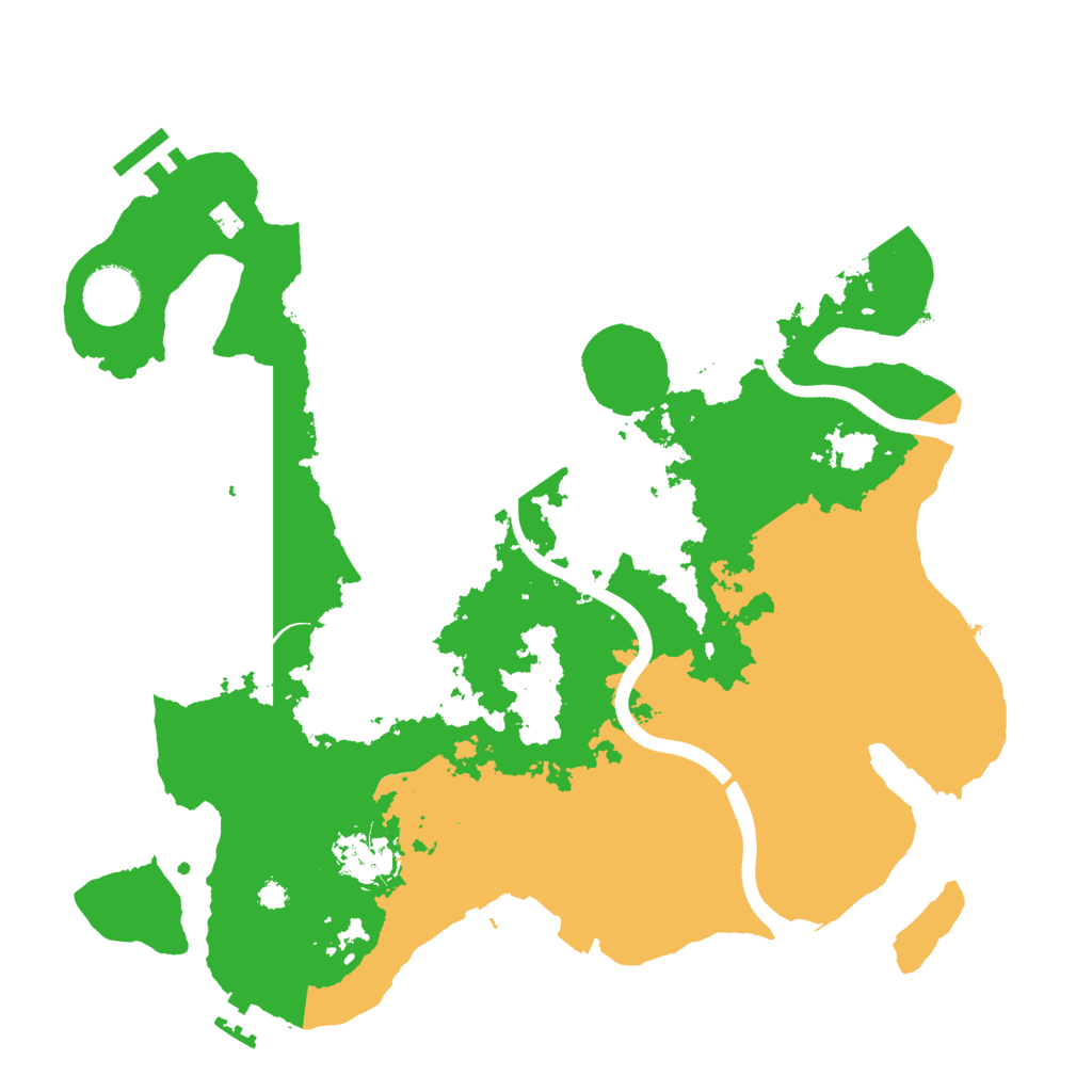 Biome Rust Map: Procedural Map, Size: 3500, Seed: 965149932