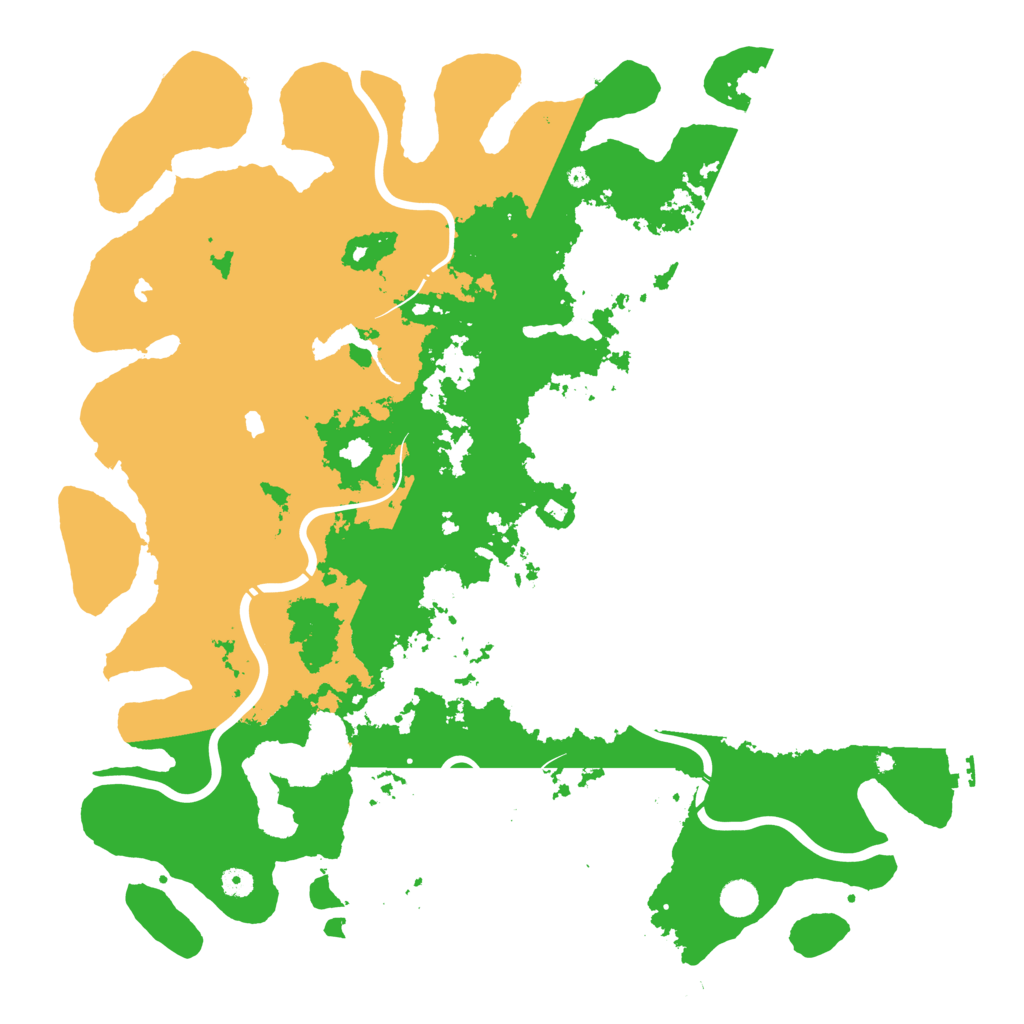 Biome Rust Map: Procedural Map, Size: 5000, Seed: 58352227