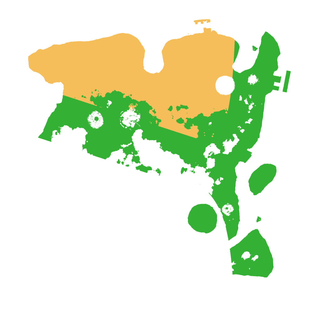 Biome Rust Map: Procedural Map, Size: 3000, Seed: 1054977456