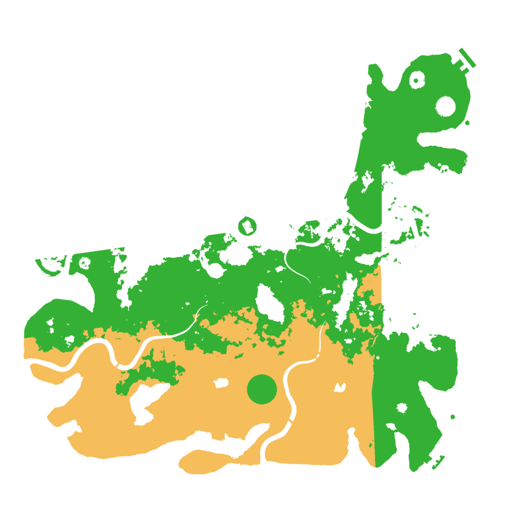 Biome Rust Map: Procedural Map, Size: 4500, Seed: 28892675