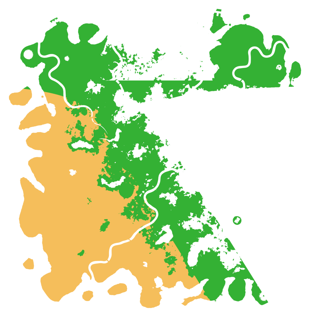 Biome Rust Map: Procedural Map, Size: 6000, Seed: 555227