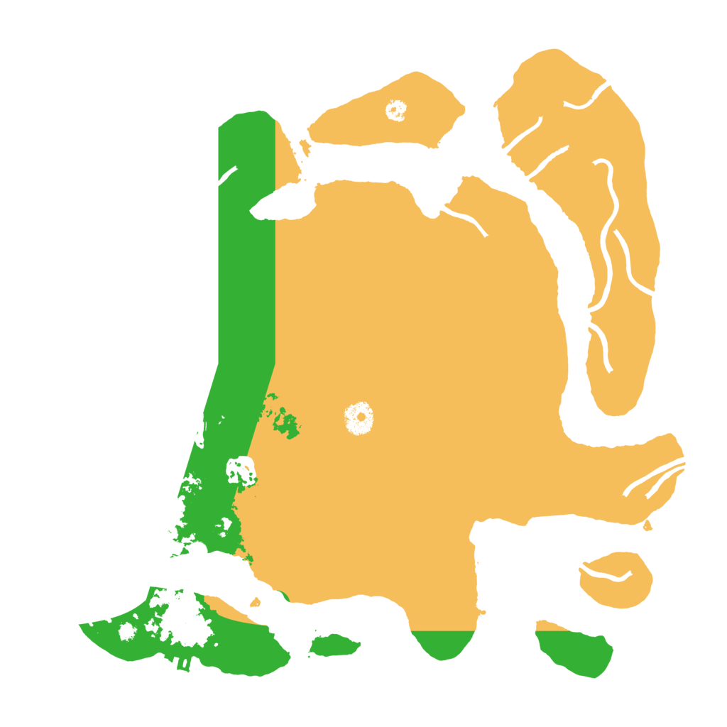 Biome Rust Map: Procedural Map, Size: 3500, Seed: 25722321
