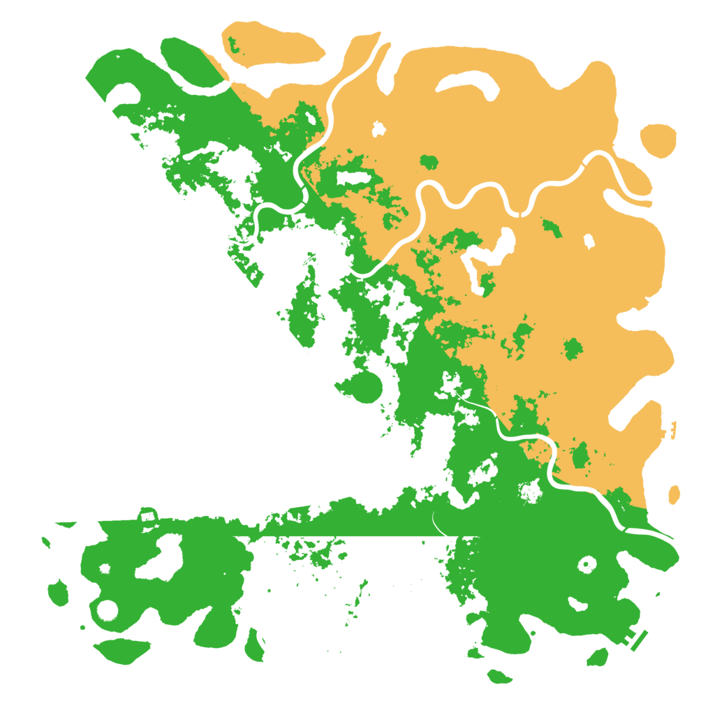 Biome Rust Map: Procedural Map, Size: 6000, Seed: 114408648