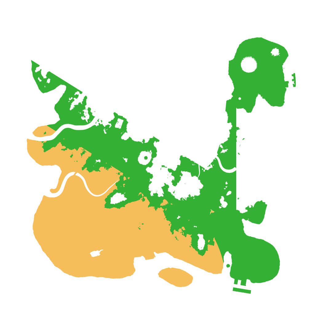 Biome Rust Map: Procedural Map, Size: 3500, Seed: 754819902