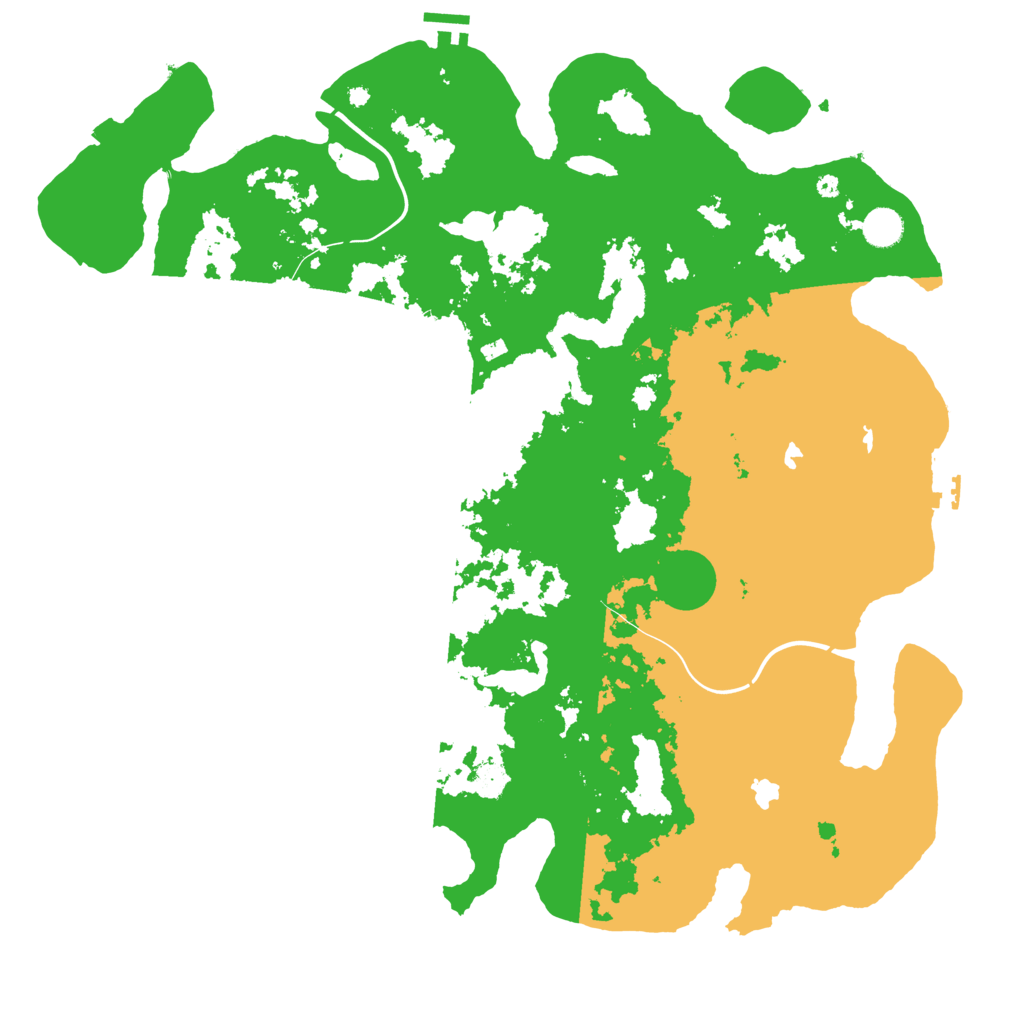 Biome Rust Map: Procedural Map, Size: 4500, Seed: 1919169493